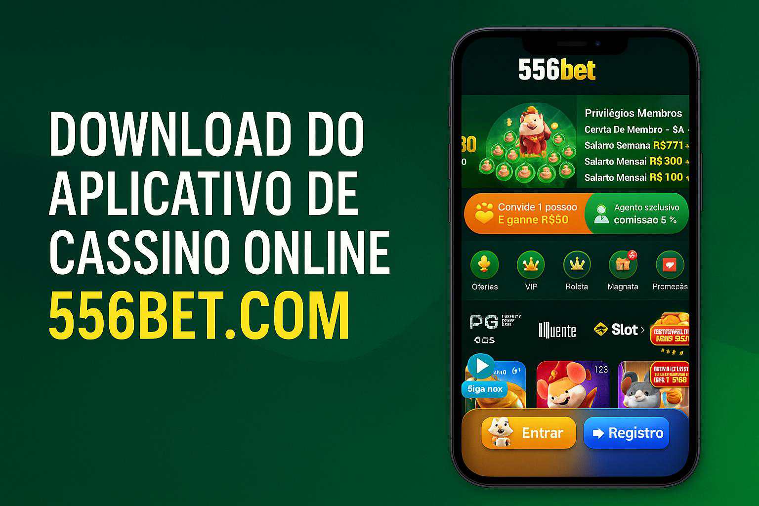 Baixar o 556BET.COM Cassino App